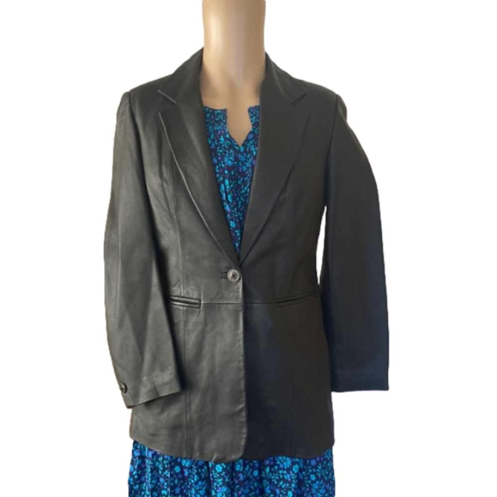 Denim & co leather jacket